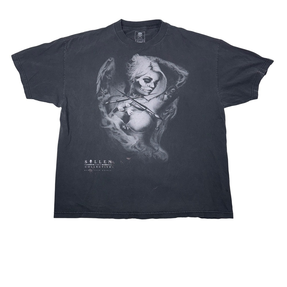 Sullen Art Collective Graphic Tee Megan Jean Morris 2XL Tattoo Art Grunge Mens